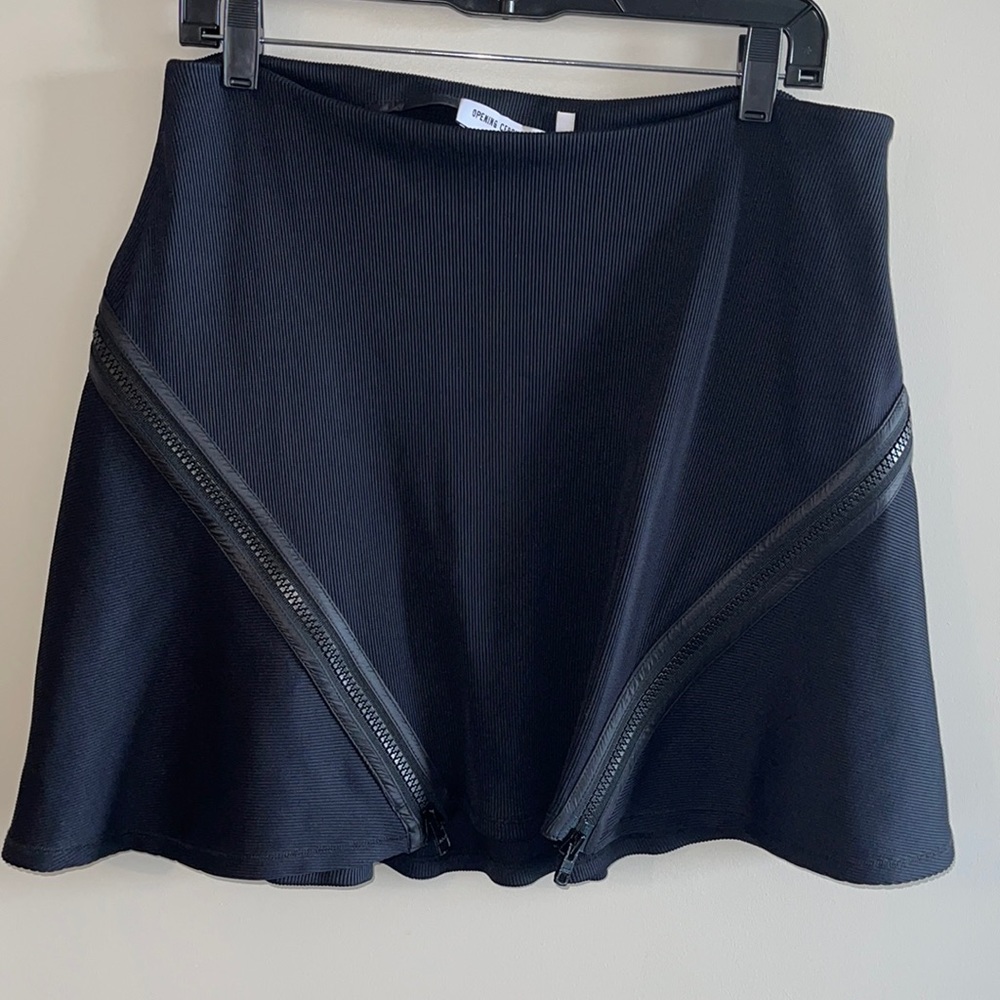 Opening Ceremony Black Skirt with Zipper detail